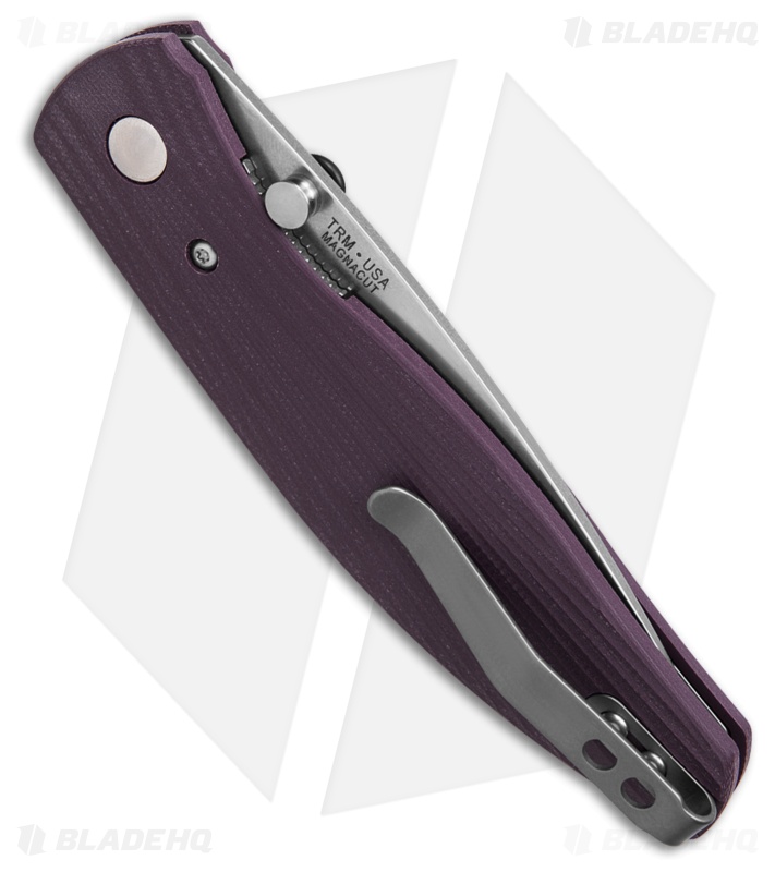 TRM Knives Atom Liner Lock Knife Popsicle Purple Sunburst G-10 (3.5" SW)