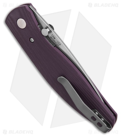 TRM Knives Atom Liner Lock Knife Popsicle Purple Sunburst G-10 (3.5" SW)