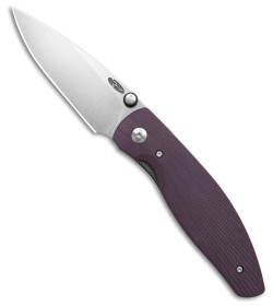 TRM Knives Atom Liner Lock Knife Popsicle Purple Sunburst G-10 (3.5" SW)