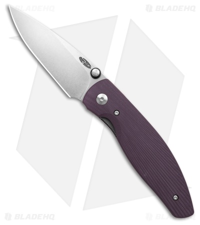 TRM Knives Atom Liner Lock Knife Popsicle Purple Sunburst G-10 (3.5" SW)