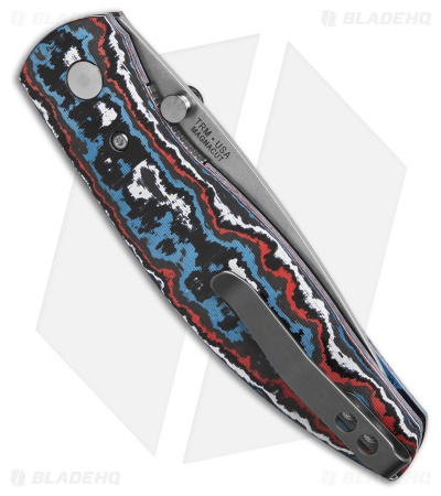 TRM Knives Atom Liner Lock Knife Star Spangled CamoCarbon (3.5" SW MagnaCut)