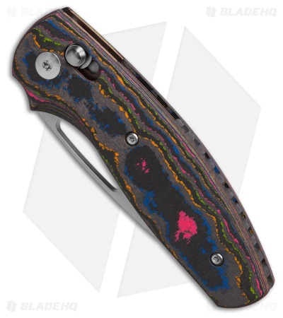 TRM Knives Bulldog Rev B River-LOK Knife 80'S Camo Carbon Fiber (3" BB)