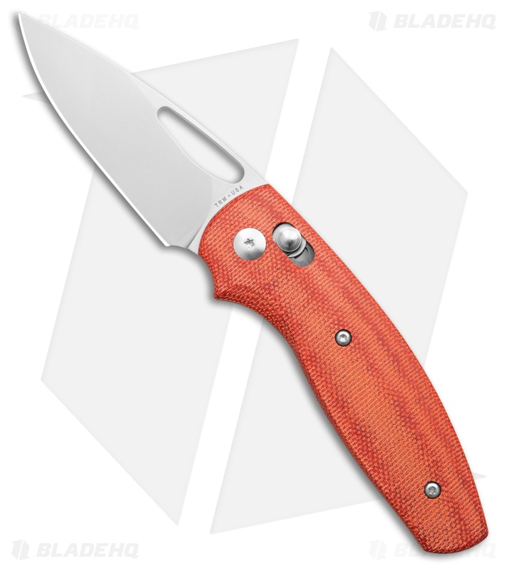 TRM Knives Bulldog Rev B River-LOK Knife Autumn Orange Micarta 3D (3" BB)