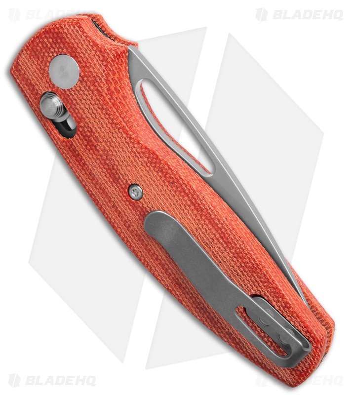 TRM Knives Bulldog Rev B River-LOK Knife Autumn Orange Micarta 3D (3" BB)