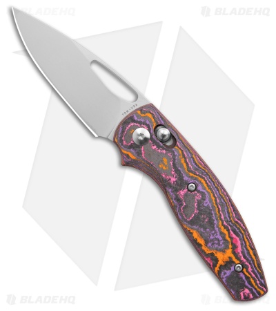 TRM Knives Bulldog Rev B River-LOK Knife Pop Camo Carbon Fiber (3" BB)