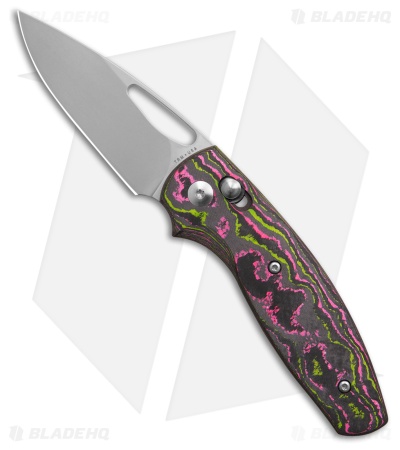TRM Knives Bulldog Rev B River-LOK Knife Watermelon Camo Carbon Fiber (3" BB)