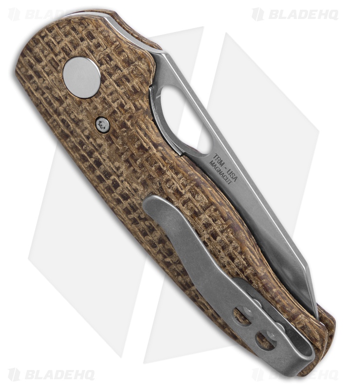 TRM Knives Holier Nerd Knife Burlap Micarta 3D