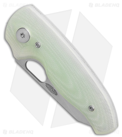 TRM Knives Holier Nerd Liner Lock Knife Jade G-10 3D (2.4" SW)