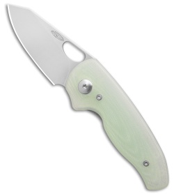 TRM Knives Holier Nerd Liner Lock Knife Jade G-10 3D (2.4" SW)