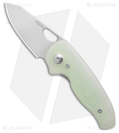 TRM Knives Holier Nerd Liner Lock Knife Jade G-10 3D (2.4" SW)