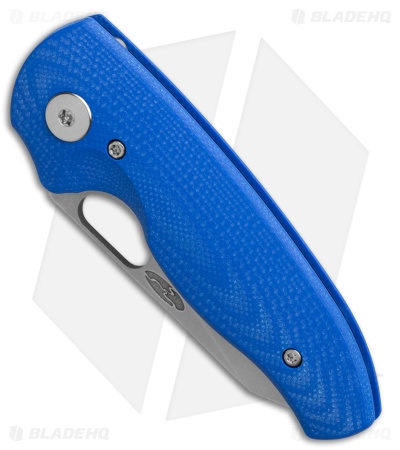 TRM Knives Holier Nerd Liner Lock Knife Royal Blue G-10 3D (2.4" SW)