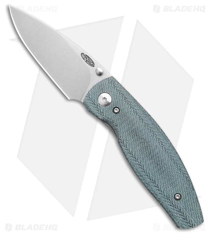 TRM Knives Neutron 2 Knife 3D Denim Micarta