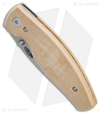TRM Knives Neutron 2 Liner Lock Knife Natural Micarta Flat (3" SW)