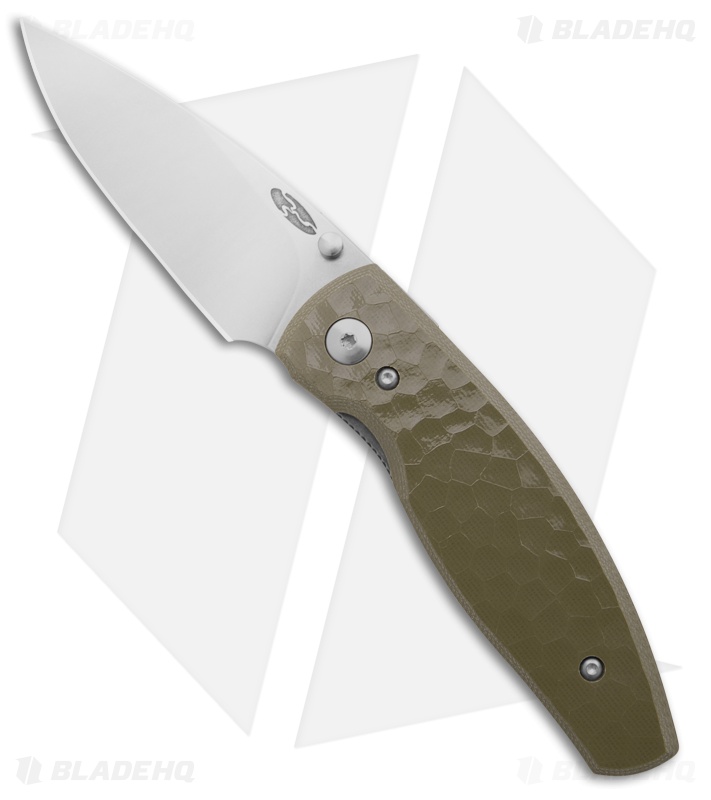 TRM Knives Neutron 2 Knife 3D OD Green Turtle Shell G-10