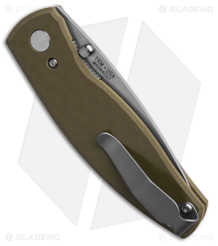 TRM Knives Neutron 2 Knife 3D OD Green Turtle Shell G-10