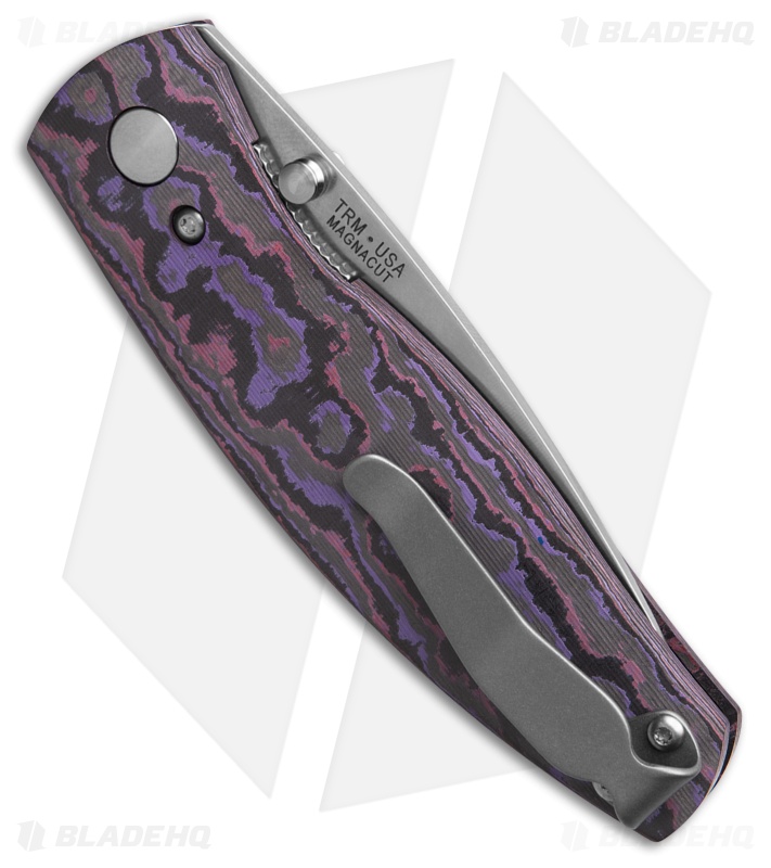 TRM Knives Neutron 2 Knife 3D Purple Haze Fat Carbon
