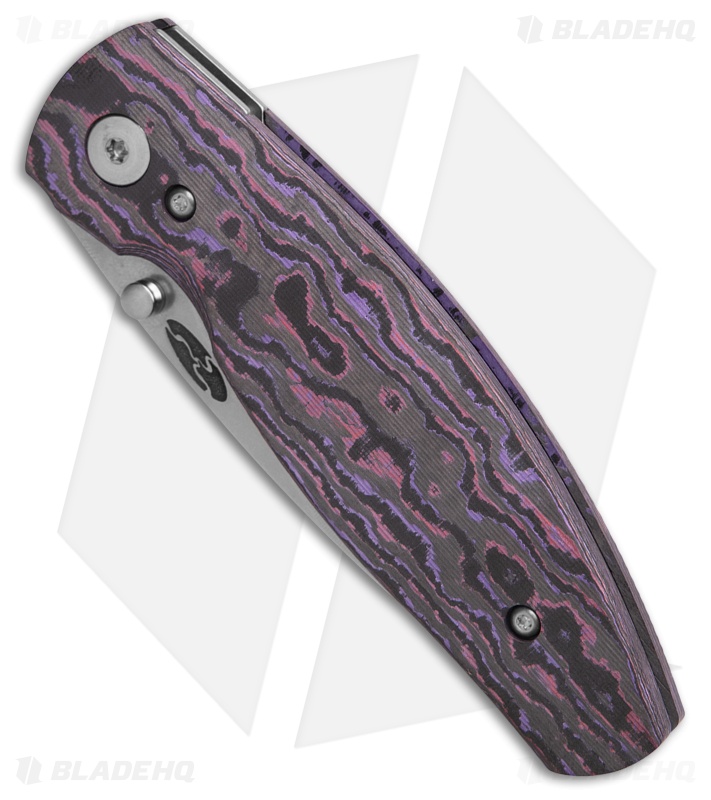 TRM Knives Neutron 2 Knife 3D Purple Haze Fat Carbon
