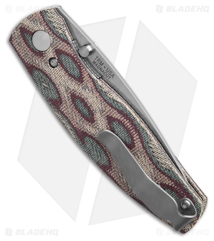 TRM Knives Neutron 2 Liner Lock Knife Python Micarta 3D (3" SW)