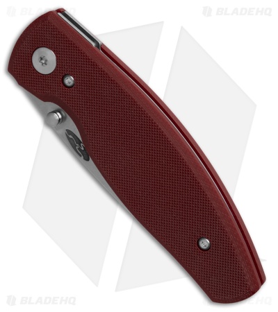 TRM Knives Neutron 2 Liner Lock Knife Ruby Red G-10 Textured (3" SW)
