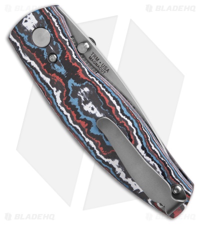 TRM Knives Neutron 2 Liner Lock Knife Star Spangled Camo Carbon 3D (3" SW)