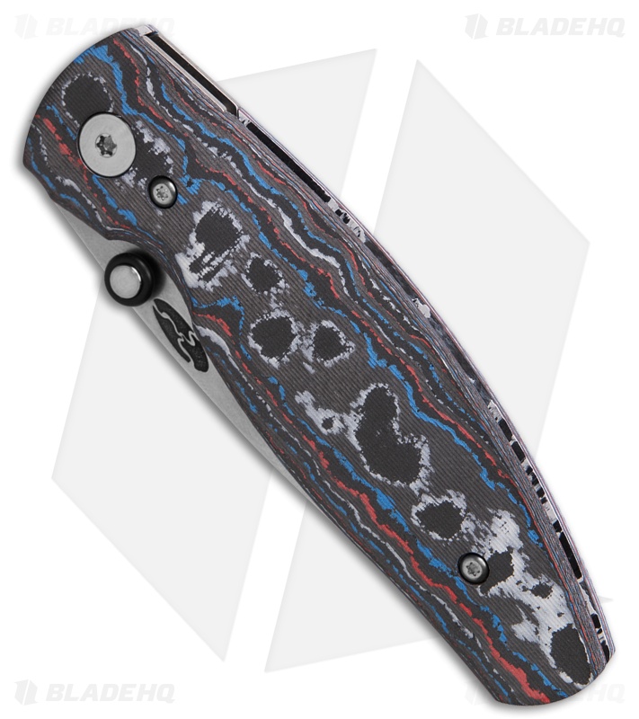 TRM Knives Neutron 2 Liner Lock Knife Star Spangled Camo Carbon 3D (3" SW)