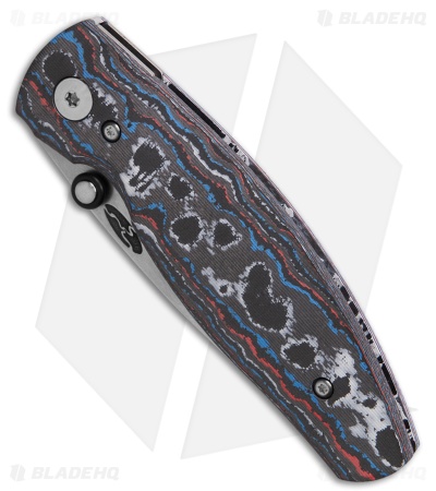 TRM Knives Neutron 2 Liner Lock Knife Star Spangled Camo Carbon 3D (3" SW)