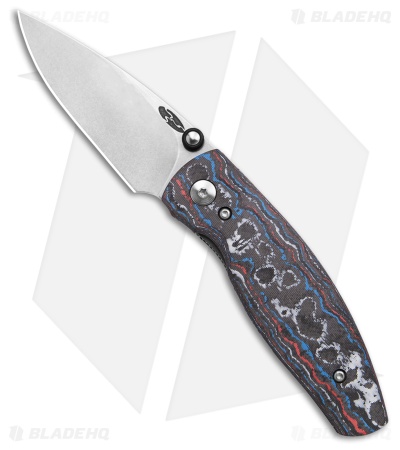 TRM Knives Neutron 2 Liner Lock Knife Star Spangled Camo Carbon 3D (3" SW)
