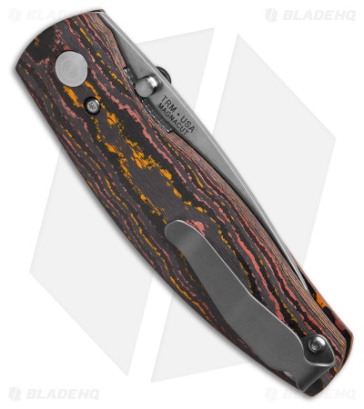 TRM Knives Neutron 2 Liner Lock Knife Sunset Orange Camo Carbon 3D (3" SW)