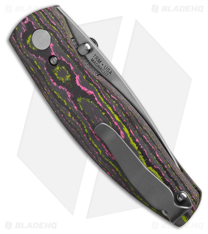 TRM Knives Neutron 2 Liner Lock Knife Watermelon Sugar Camo Carbon 3D (3" SW)
