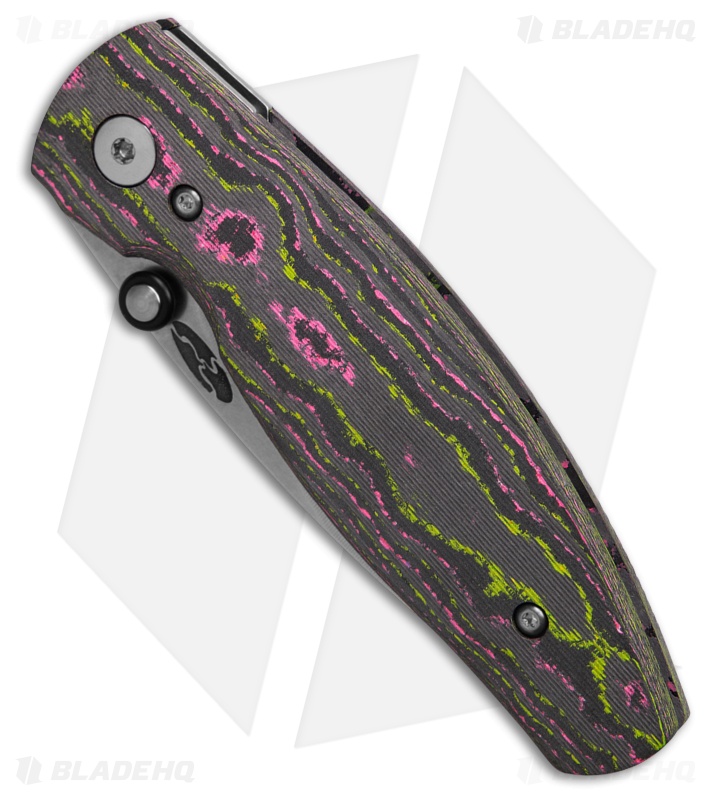 TRM Knives Neutron 2 Liner Lock Knife Watermelon Sugar Camo Carbon 3D (3" SW)