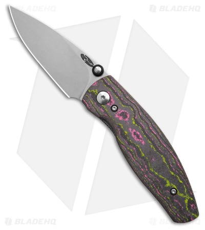 TRM Knives Neutron 2 Liner Lock Knife Watermelon Sugar Camo Carbon 3D (3" SW)