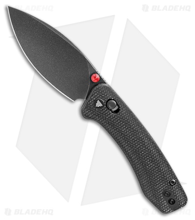 Trivisa Knives Koala Crossbar Lock Knife Black Canvas Micarta (2.56" Black SW)