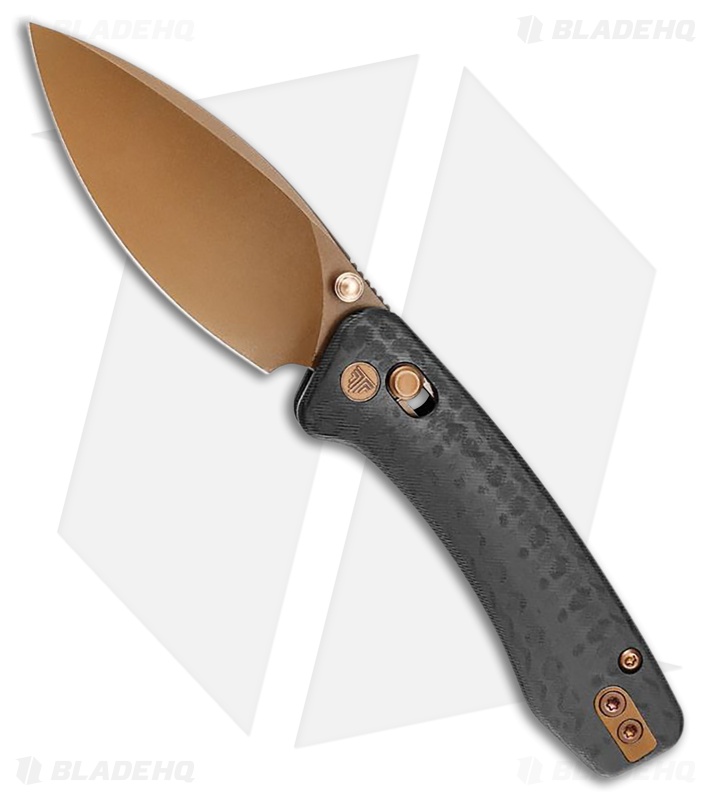 Trivisa Knives Koala Crossbar Lock Knife CF Style G-10 (2.56" Rose Gold)