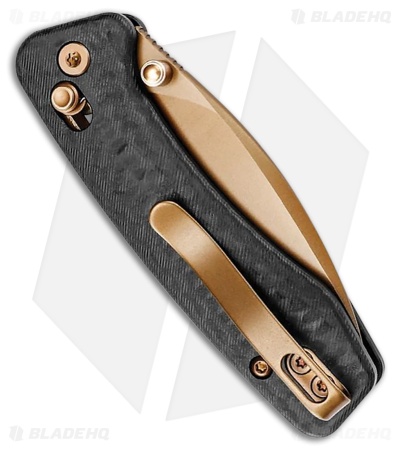 Trivisa Knives Koala Crossbar Lock Knife CF Style G-10 (2.56" Rose Gold)