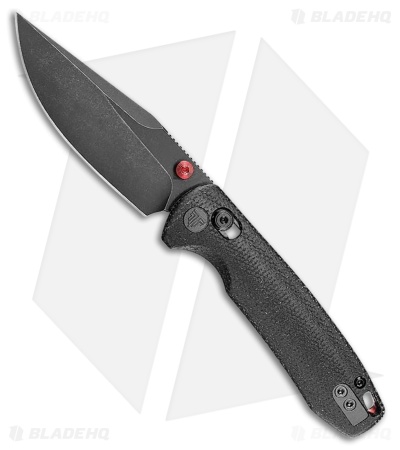 Trivisa Knives Butterfly Crossbar Lock Knife Black Micarta (2.99" Black SW)