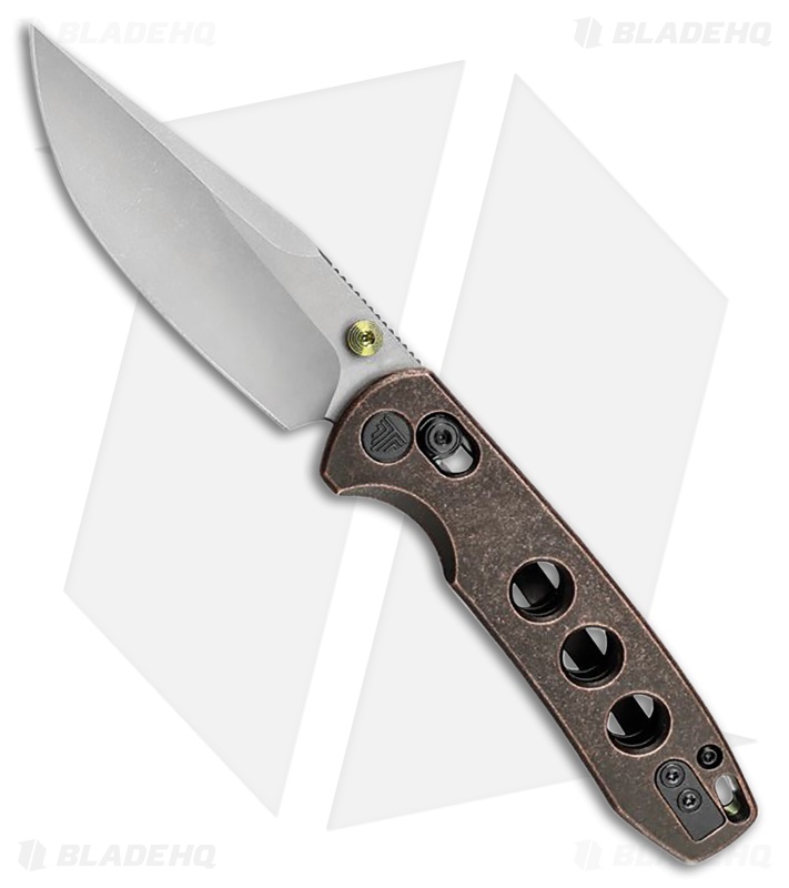 Trivisa Knives Butterfly Crossbar Lock Knife Copper (2.99" SW)