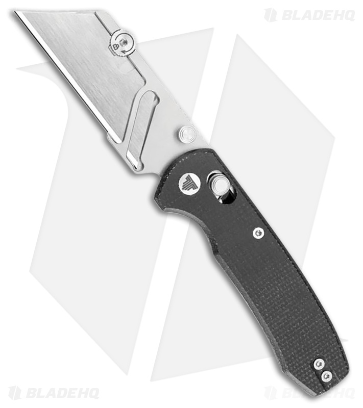 Trivisa Knives Puppy Crossbar Lock Utility Knife Black Micarta (2.6" Utility)