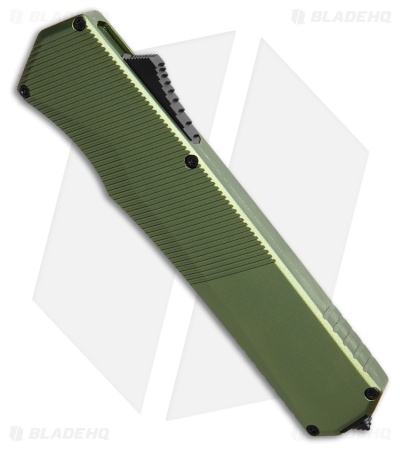 Tekto Knives A5 Spry OTF Automatic Knife OD Green Aluminum (3.5" Black)