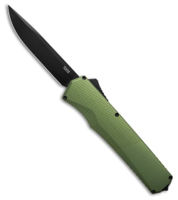 Tekto Knives A5 Spry OTF Automatic Knife OD Green Aluminum (3.5" Black)