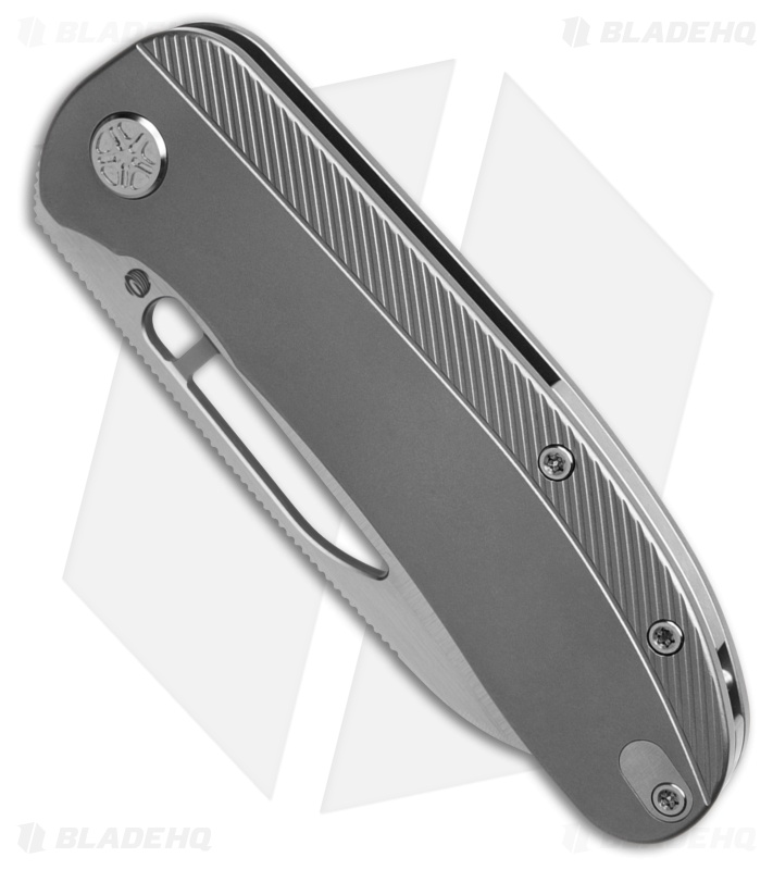 Tempest Knives Mach71 X1 Edition Frame Lock Knife BB Ti (3.4" Belt Satin S90V)