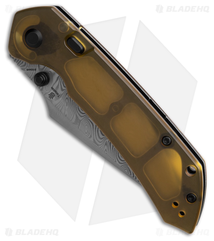 Tenable Fenrir Top Liner Lock Knife Amber Ultem (3.4" Damascus)