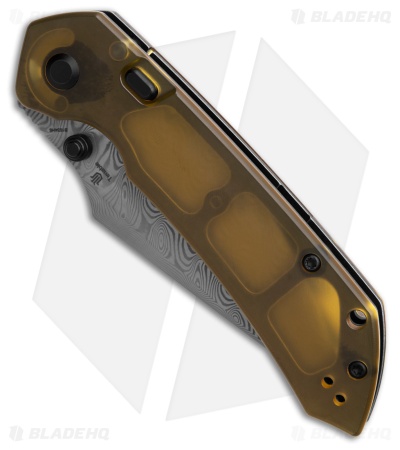 Tenable Fenrir Top Liner Lock Knife Amber Ultem (3.4" Damascus)