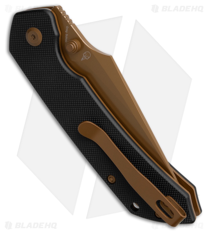 Tenable Fenrir Top Liner Lock Knife Black G-10 (3.4" Rose Gold)