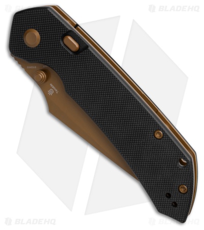 Tenable Fenrir Top Liner Lock Knife Black G-10 (3.4" Rose Gold)