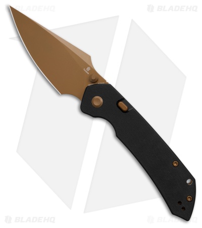 Tenable Fenrir Top Liner Lock Knife Black G-10 (3.4" Rose Gold)