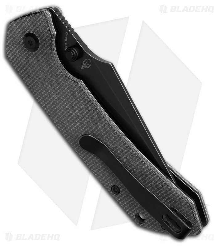 Tenable Fenrir Button Lock Knife | Black Micarta | Black SW