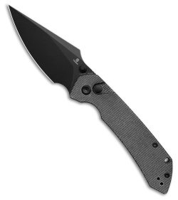 Tenable Fenrir Button Lock Knife Black Micarta (3.4" Black SW)
