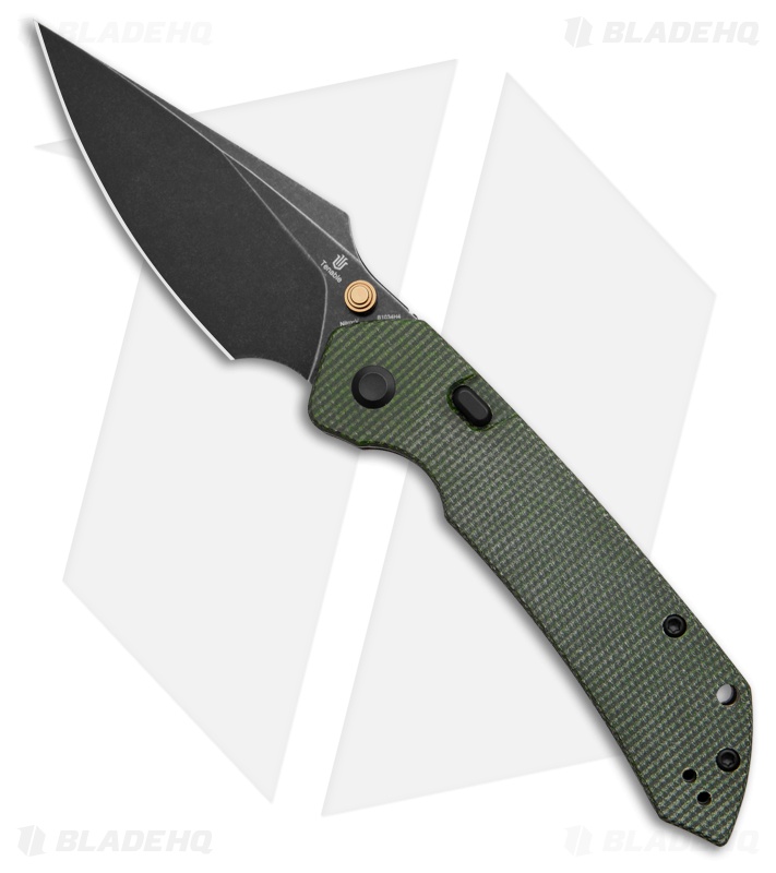 Tenable Fenrir Top Liner Lock Knife Green Micarta (3.4" Black SW)