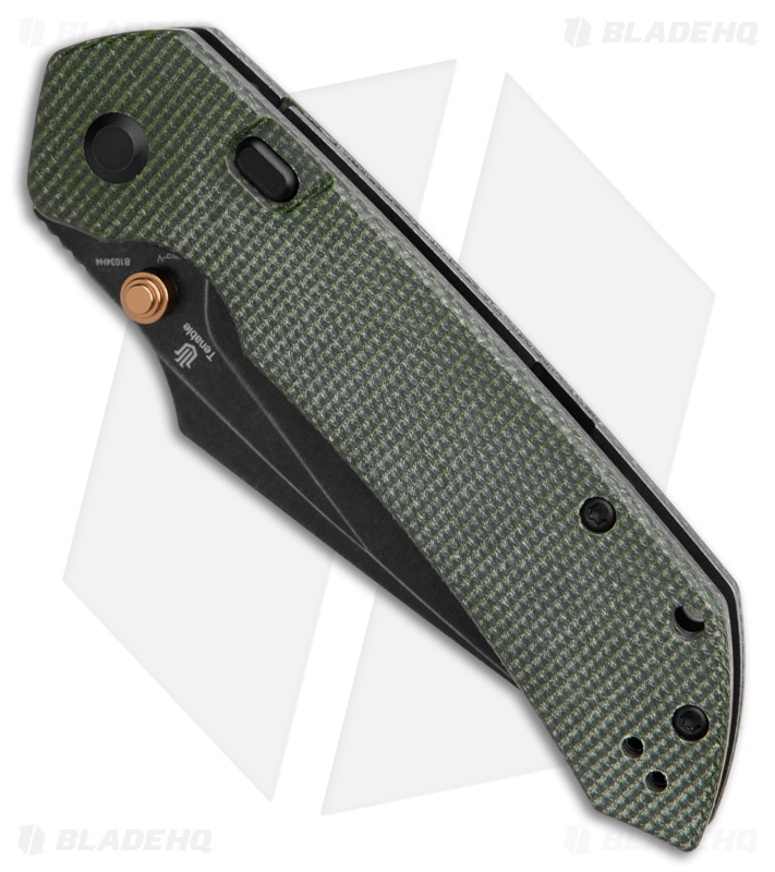 Tenable Fenrir Top Liner Lock Knife Green Micarta (3.4" Black SW)