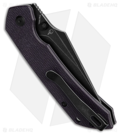 Tenable Fenrir Top Liner Lock Knife Purple Micarta (3.4" Black SW)